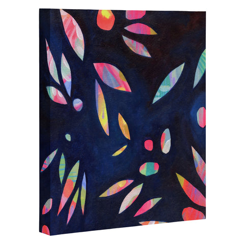 Stephanie Corfee Rainbow Leaves Art Canvas