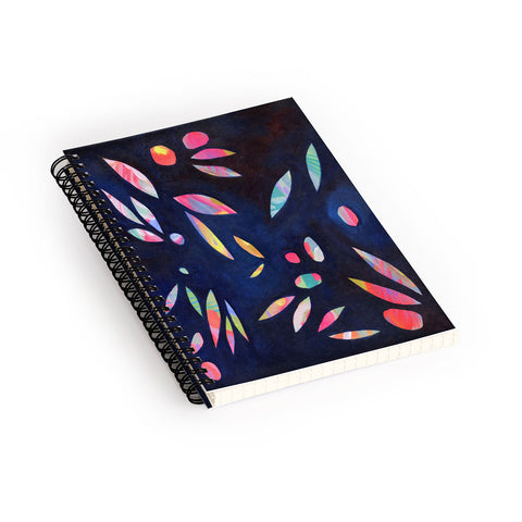Stephanie Corfee Rainbow Leaves Spiral Notebook