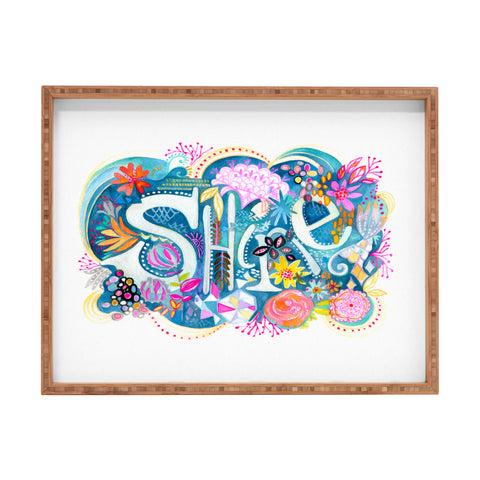 Stephanie Corfee Shine Watercolor Rectangular Tray