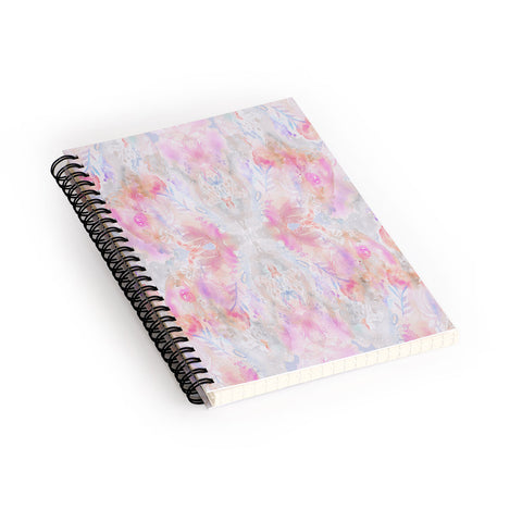 Stephanie Corfee Watercolor Damask Blush Spiral Notebook
