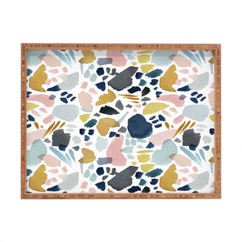 Stephanie Corfee Watercolor Mosaic Rectangular Tray