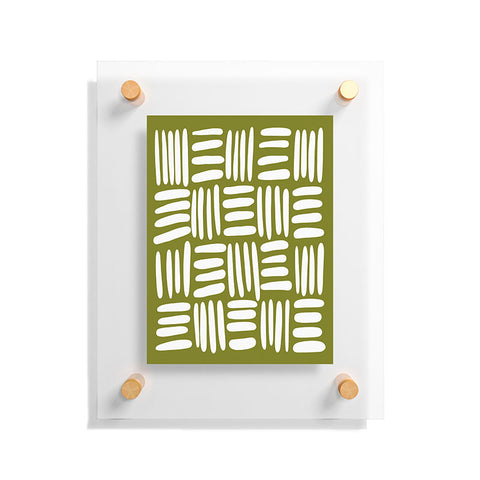 Summer Sun Home Art Boho matcha green Floating Acrylic Print