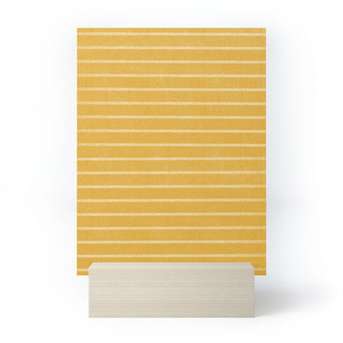 Summer Sun Home Art Classic Stripe Yellow Mini Art Print