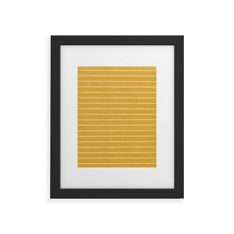 Summer Sun Home Art Classic Stripe Yellow Framed Art Print
