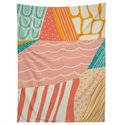 SunshineCanteen beach quilt Tapestry