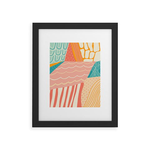 SunshineCanteen beach quilt Framed Art Print