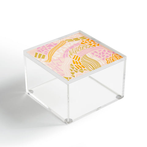 SunshineCanteen cascade in peach Acrylic Box