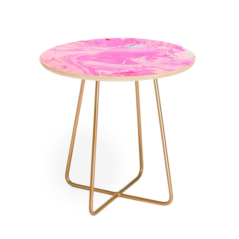 SunshineCanteen cosmic pink skies Round Side Table