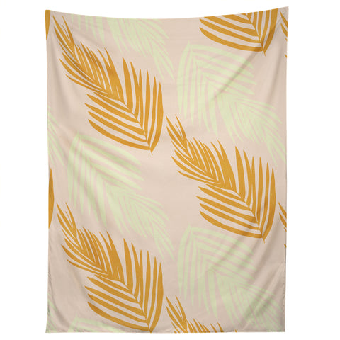 SunshineCanteen faded pink palms Tapestry
