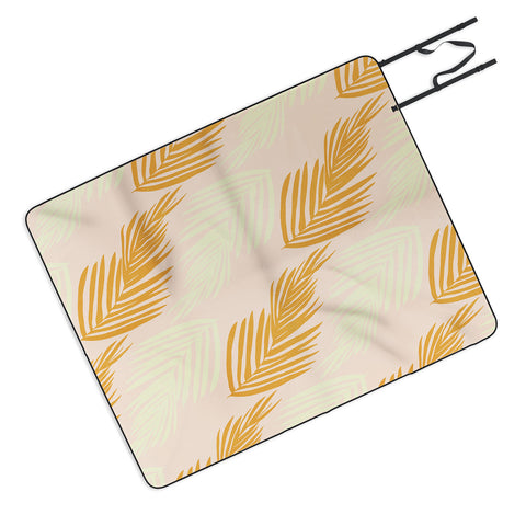 SunshineCanteen faded pink palms Picnic Blanket