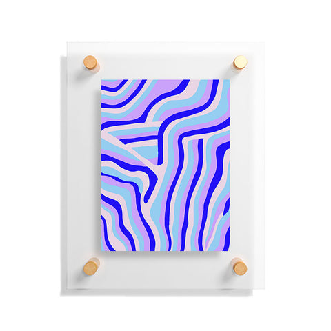 SunshineCanteen lavender zebra stripes Floating Acrylic Print