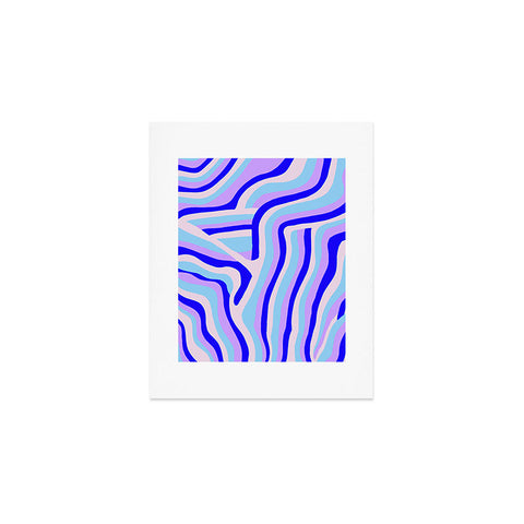 SunshineCanteen lavender zebra stripes Art Print