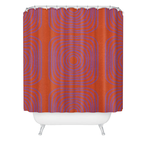 SunshineCanteen LISBOA orange Shower Curtain