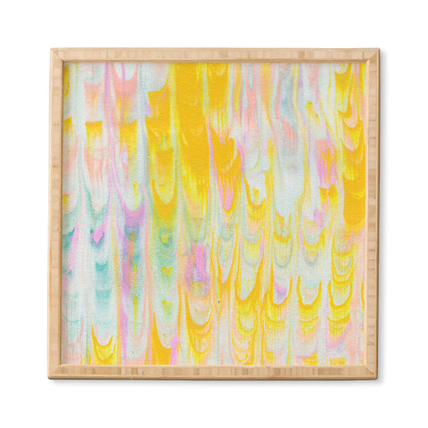 SunshineCanteen marbled pastel dreams Framed Wall Art