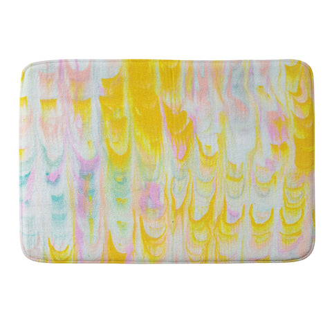 SunshineCanteen marbled pastel dreams Memory Foam Bath Mat