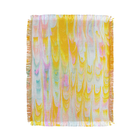SunshineCanteen marbled pastel dreams Throw Blanket