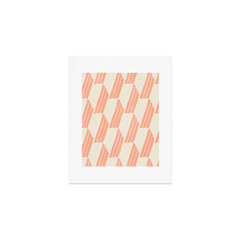 SunshineCanteen minimalist pink hex tile Art Print