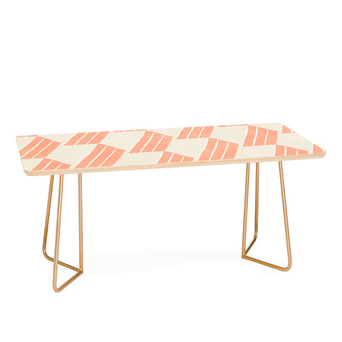 SunshineCanteen minimalist pink hex tile Coffee Table