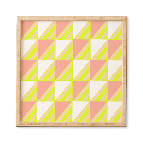SunshineCanteen Modern Checkerboard Framed Wall Art