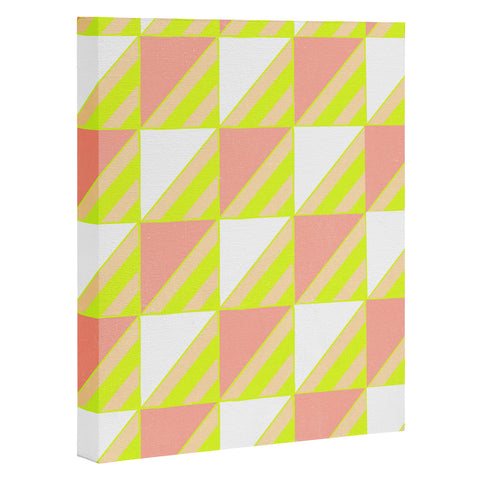 SunshineCanteen Modern Checkerboard Art Canvas