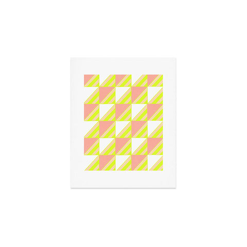 SunshineCanteen Modern Checkerboard Art Print