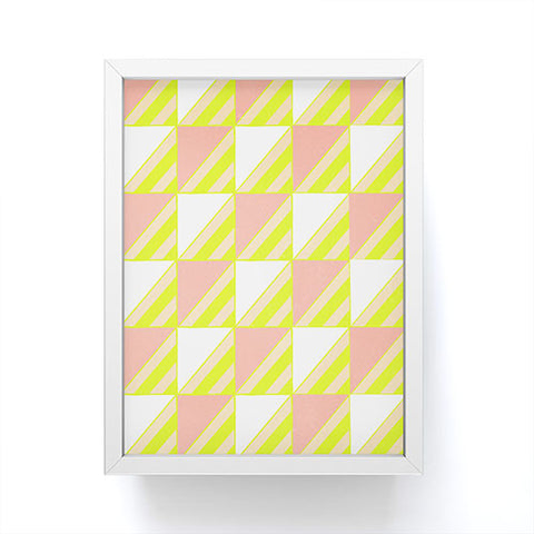 SunshineCanteen Modern Checkerboard Framed Mini Art Print