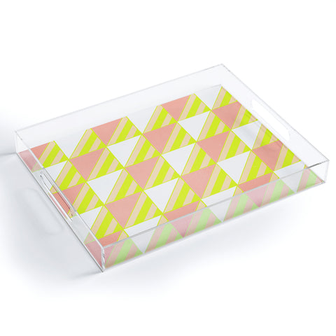 SunshineCanteen Modern Checkerboard Acrylic Tray