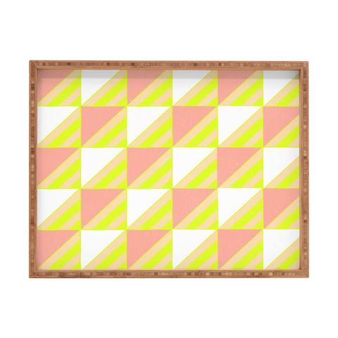 SunshineCanteen Modern Checkerboard Rectangular Tray