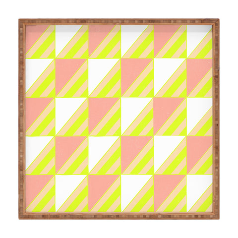 SunshineCanteen Modern Checkerboard Square Tray