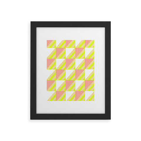 SunshineCanteen Modern Checkerboard Framed Art Print