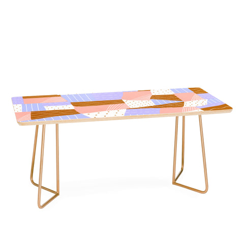 SunshineCanteen modern quilt lilac Coffee Table