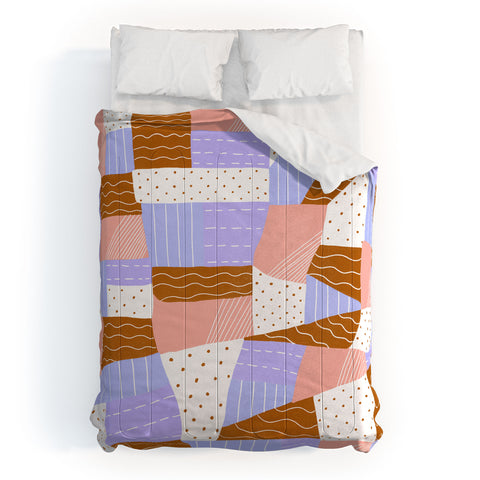 SunshineCanteen modern quilt lilac Comforter