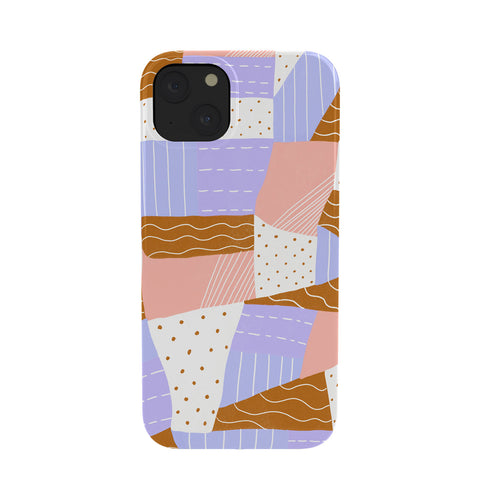 SunshineCanteen modern quilt lilac Phone Case