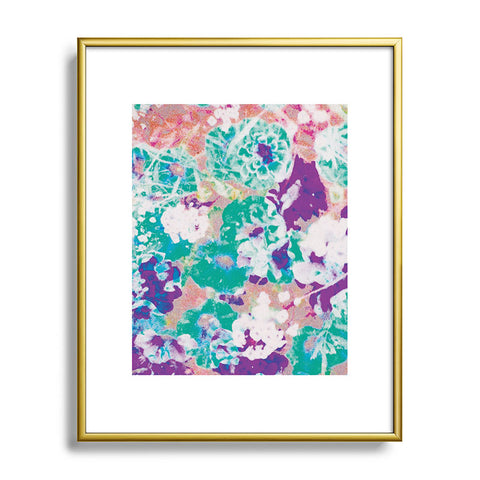 SunshineCanteen oilcloth florals Metal Framed Art Print