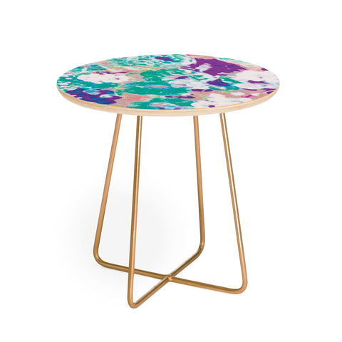 SunshineCanteen oilcloth florals Round Side Table