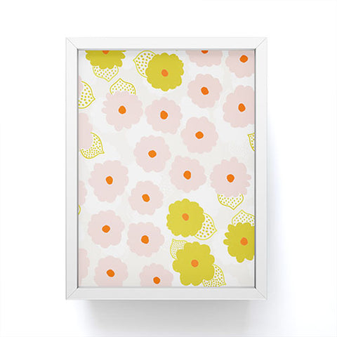 SunshineCanteen olivia flower child Framed Mini Art Print