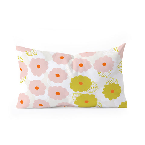 SunshineCanteen olivia flower child Oblong Throw Pillow