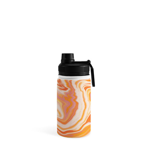SunshineCanteen orange marble Water Bottle