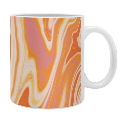 SunshineCanteen orange marble Coffee Mug
