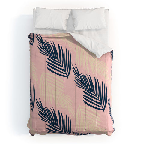 SunshineCanteen Pink Palms Comforter