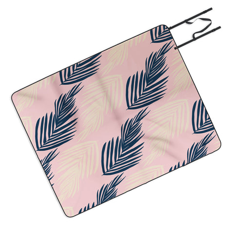 SunshineCanteen Pink Palms Picnic Blanket