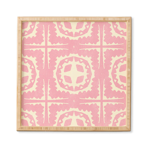 SunshineCanteen sayulita pink Framed Wall Art