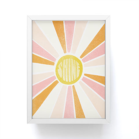 SunshineCanteen sundial shine Framed Mini Art Print