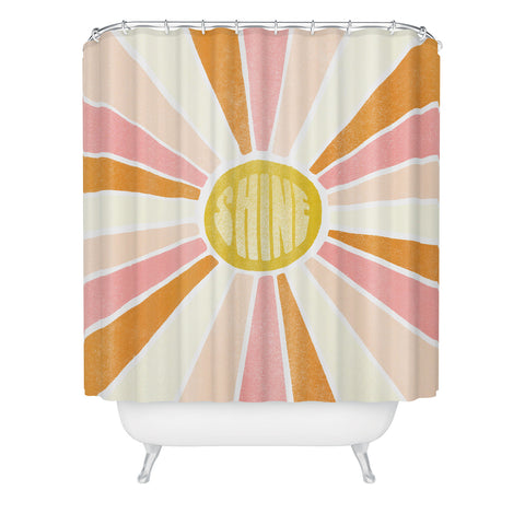SunshineCanteen sundial shine Shower Curtain