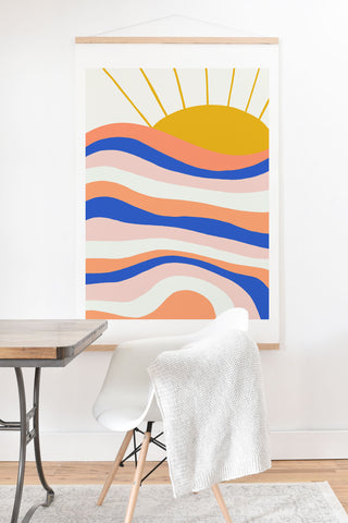 SunshineCanteen sunrise surf Art Print And Hanger
