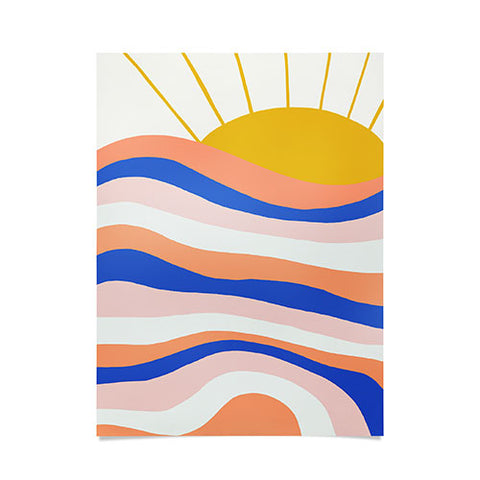 SunshineCanteen sunrise surf Poster