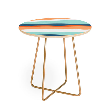 SunshineCanteen venice sunset Round Side Table