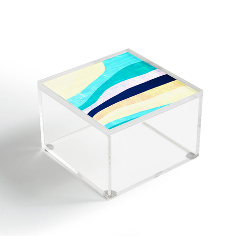 SunshineCanteen white sands and waves Acrylic Box