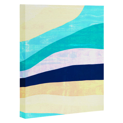 SunshineCanteen white sands and waves Art Canvas