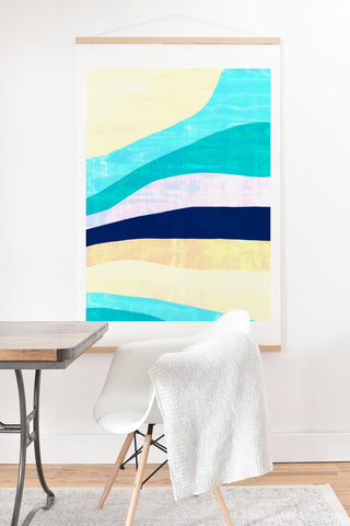 SunshineCanteen white sands and waves Art Print And Hanger